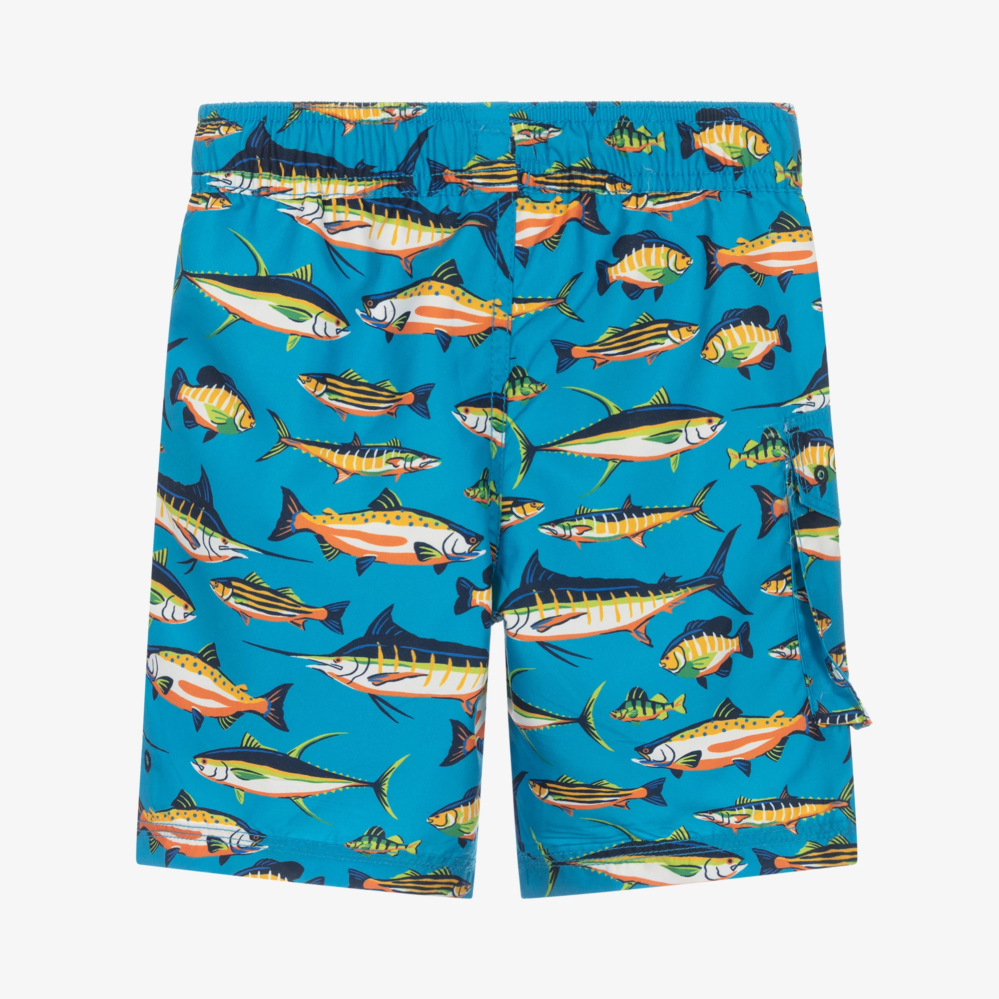 Hatley Boys Blue Fish Swim Shorts (UPF50+) 4 Hatley Boys Blue Fish Swim Shorts (UPF50+) - Image 2