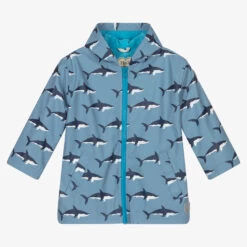 Hatley Boys Blue Hooded Raincoat