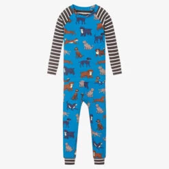 Hatley Boys Blue Puppies Pyjamas