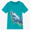 Hatley Boys Blue Shark Cotton T-Shirt 1 Hatley Boys Blue Shark Cotton T-Shirt -Kids Fashion World hatley boys blue shark cotton t shirt 514967 f71adcce8d17501be568f2bc35b9d56a2323f3a7