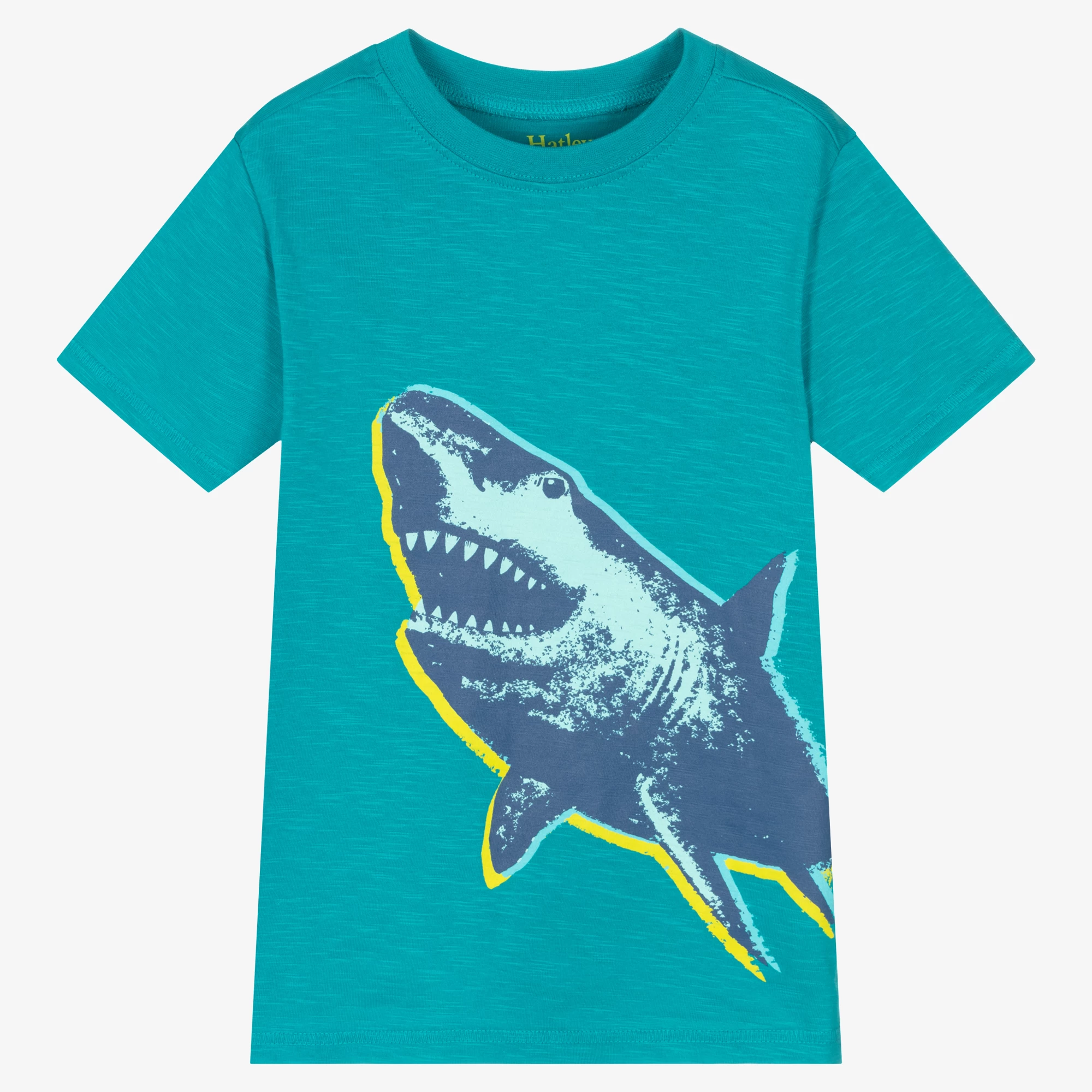 Hatley Boys Blue Shark Cotton T-Shirt