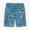 Hatley Boys Blue Sharks Swim Shorts (UPF50+)
