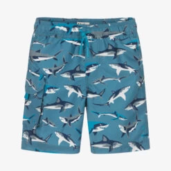 Hatley Boys Blue Sharks Swim Shorts (UPF50+)