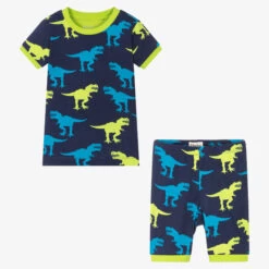 Hatley Boys Blue T-Rex Short Pyjamas -Kids Fashion World hatley boys blue t rex short pyjamas 514946 cafc1c8271ef5b2ea897517a5388e76ef1bef0e1
