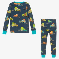 Hatley Boys Blue Truck Cotton Pyjamas -Kids Fashion World hatley boys blue truck cotton pyjamas 514976 55a76fbab87119235afec587bff0abd5e81f58a7