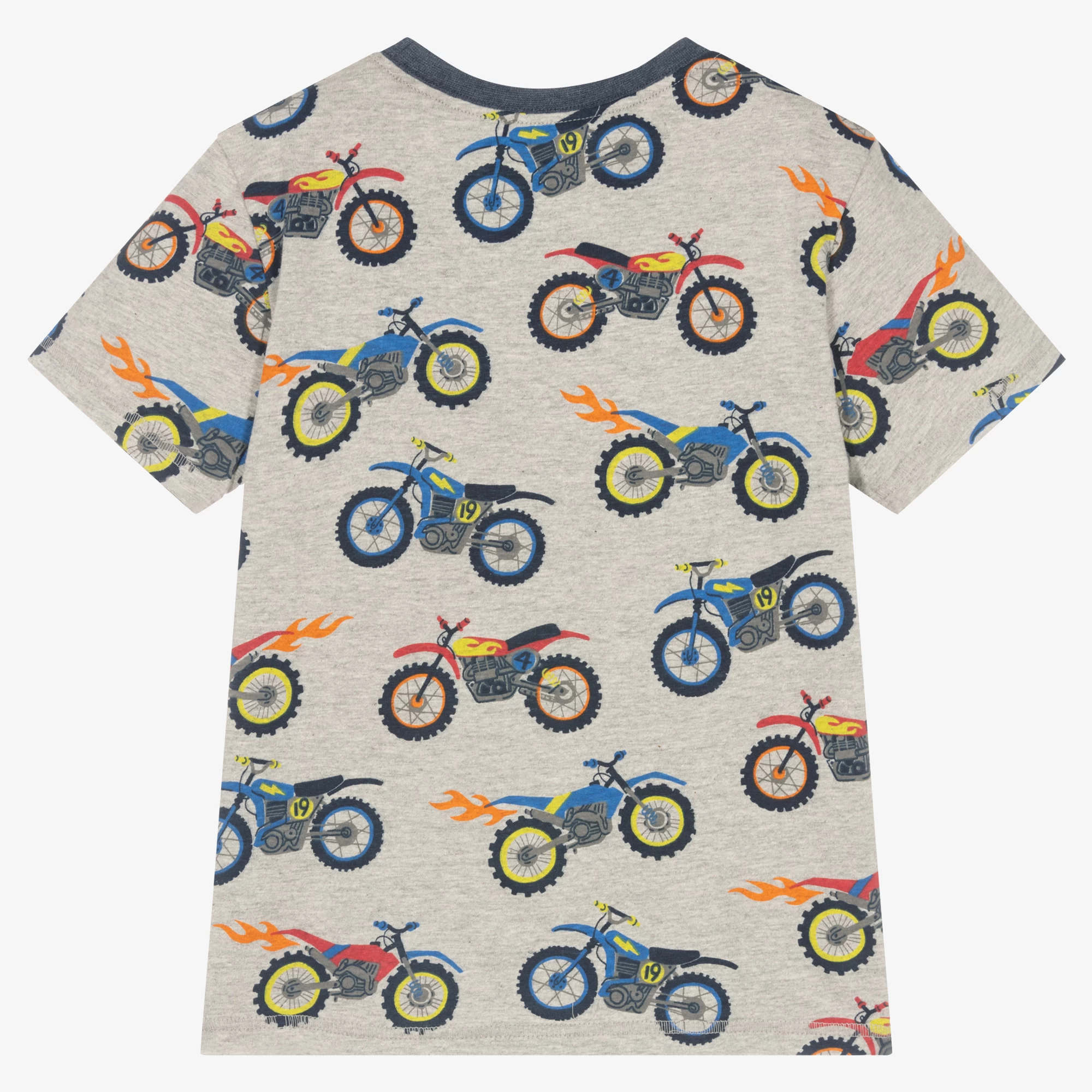 Hatley Boys Grey Cotton Bike T-Shirt 5 Hatley Boys Grey Cotton Bike T-Shirt - Image 3