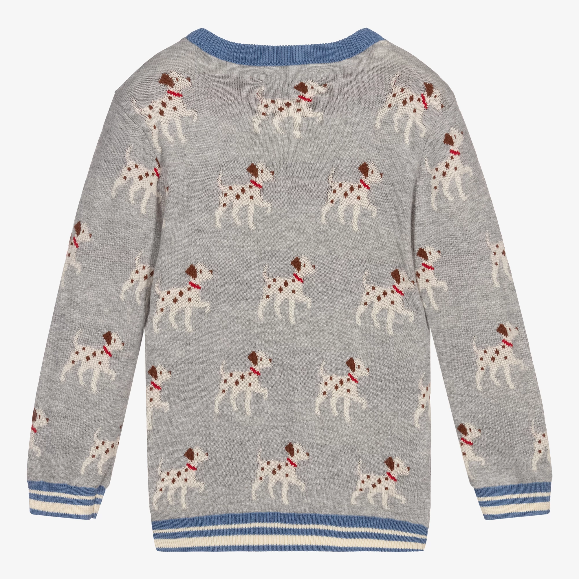 Hatley Boys Grey Cotton Knit Sweater 4 Hatley Boys Grey Cotton Knit Sweater - Image 2