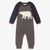 Hatley Boys Grey Cotton Knitted Romper
