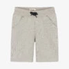 Hatley Boys Grey Marl Cotton Shorts