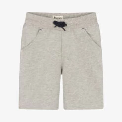 Hatley Boys Grey Marl Cotton Shorts
