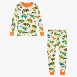 Hatley Boys Ivory Chameleon Cotton Pyjamas -Kids Fashion World hatley boys ivory chameleon cotton pyjamas 514992 b7e15cd85491ffbcddc7832100f342e29de8587d