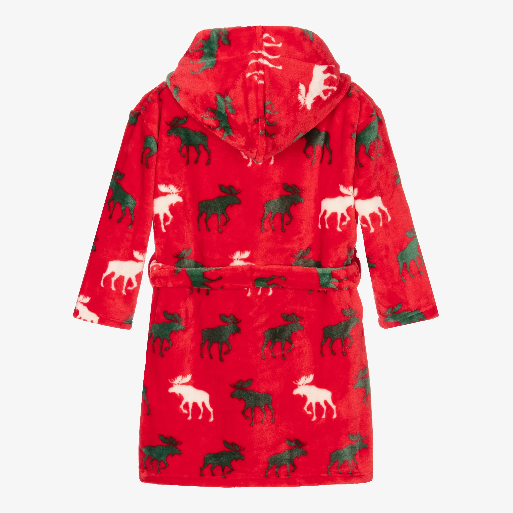Hatley Boys Red Fleece Bathrobe 4 Hatley Boys Red Fleece Bathrobe - Image 2