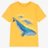 Hatley Boys Yellow Cotton Whale T-Shirt -Kids Fashion World hatley boys yellow cotton whale t shirt 515067 7c1811240f2b86368a6d95e19c28e7154565ceee