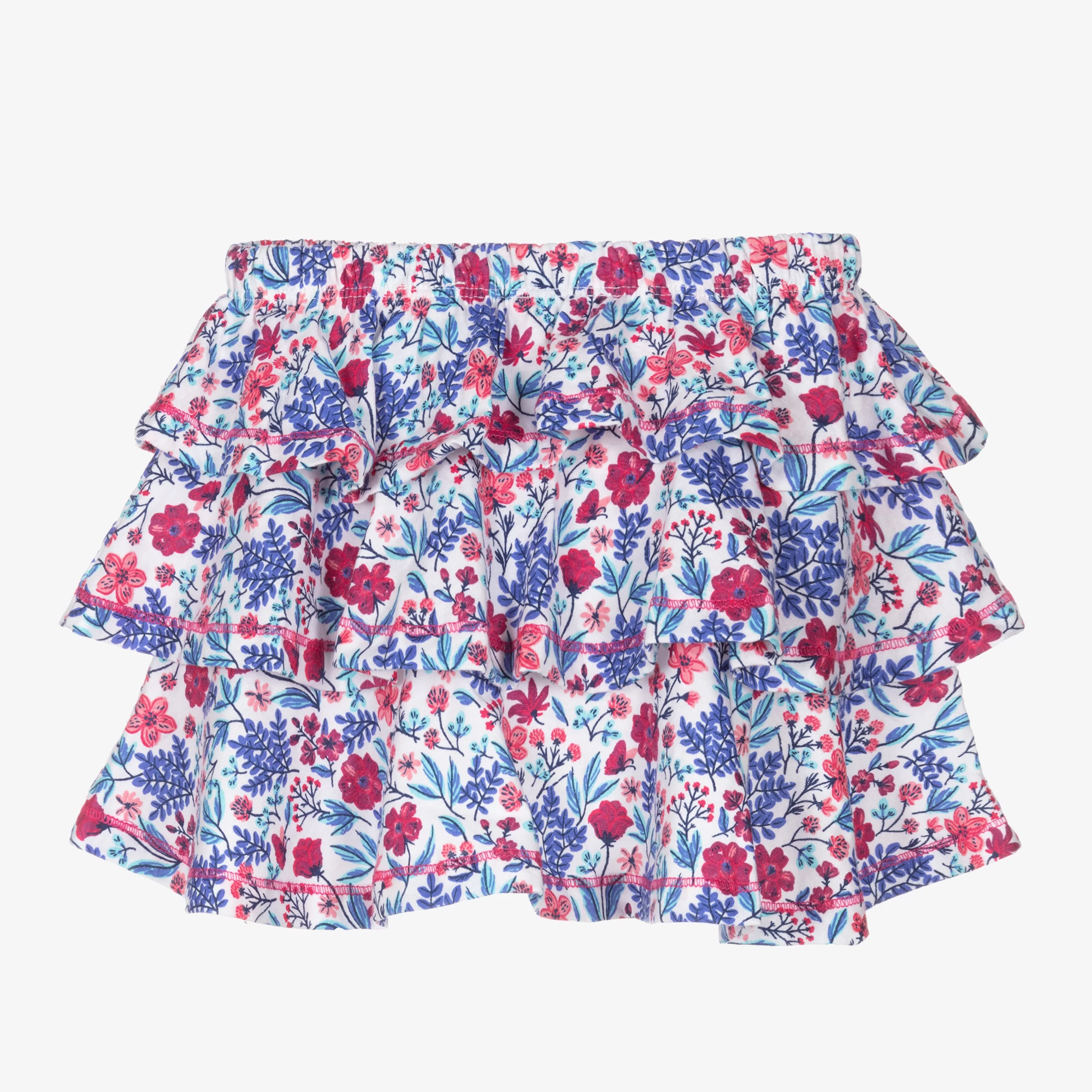 Hatley Floral Cotton Ruffle Skirt 4 Hatley Floral Cotton Ruffle Skirt - Image 2