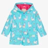 Hatley Girls Blue Alpaca Raincoat