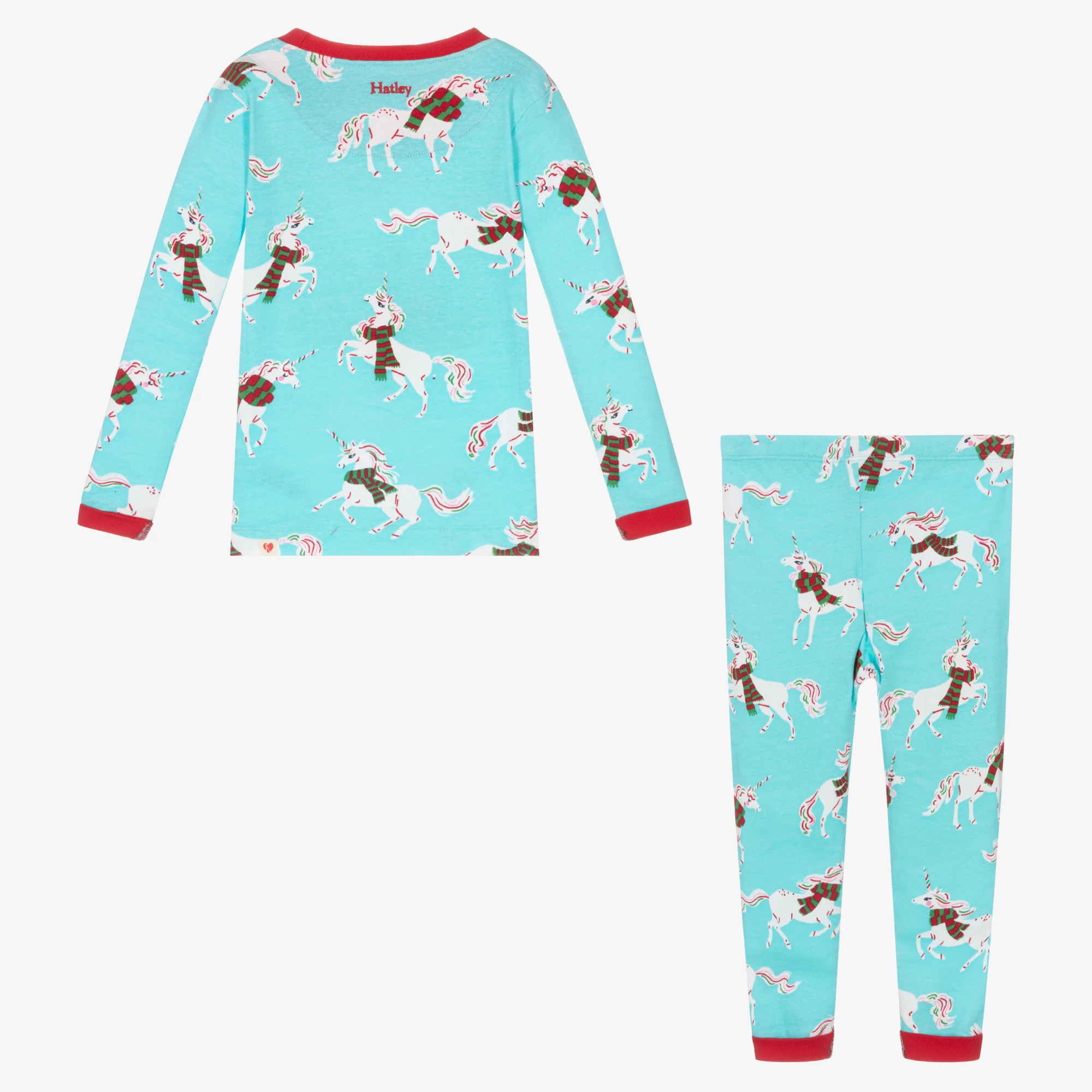 Hatley Girls Blue Cotton Pyjamas 5 Hatley Girls Blue Cotton Pyjamas - Image 3