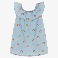 Hatley Girls Blue Cotton Rainbow Dress 8 Hatley Girls Blue Cotton Rainbow Dress -Kids Fashion World hatley girls blue cotton rainbow dress 514952 3cfd032be5566ddafce4081034cf6da04825afde