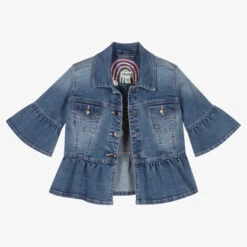 Hatley Girls Blue Denim Jacket -Kids Fashion World hatley girls blue denim jacket 426985 fd13089b3763a32cec5f051a2b3bb02692865357