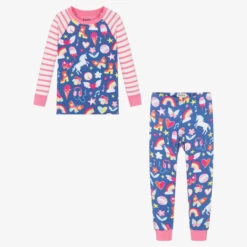 Hatley Girls Blue & Pink Cotton Pyjamas -Kids Fashion World hatley girls blue pink cotton pyjamas 514957 9c6e74d24641c8a470bb0873263cad09d0fa039c