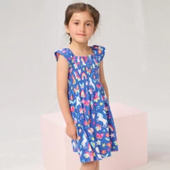 Hatley Girls Blue & Pink Shirred Cotton Dress 7 Hatley Girls Blue & Pink Shirred Cotton Dress -Kids Fashion World hatley girls blue pink shirred cotton dress 514961 4e54173e117d9405232128feeed7a4b6b09f8dcc outfit