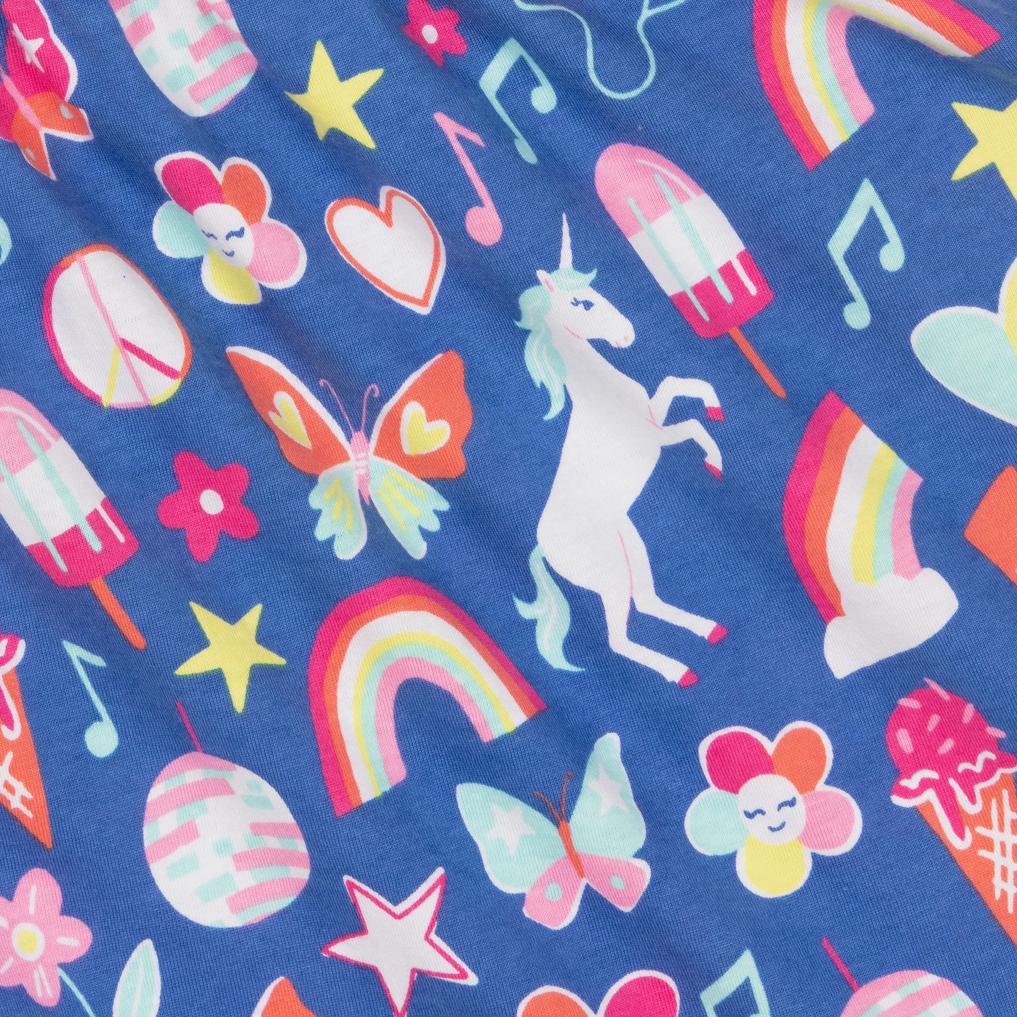 Hatley Girls Blue & Pink Shirred Cotton Dress 6 Hatley Girls Blue & Pink Shirred Cotton Dress - Image 4