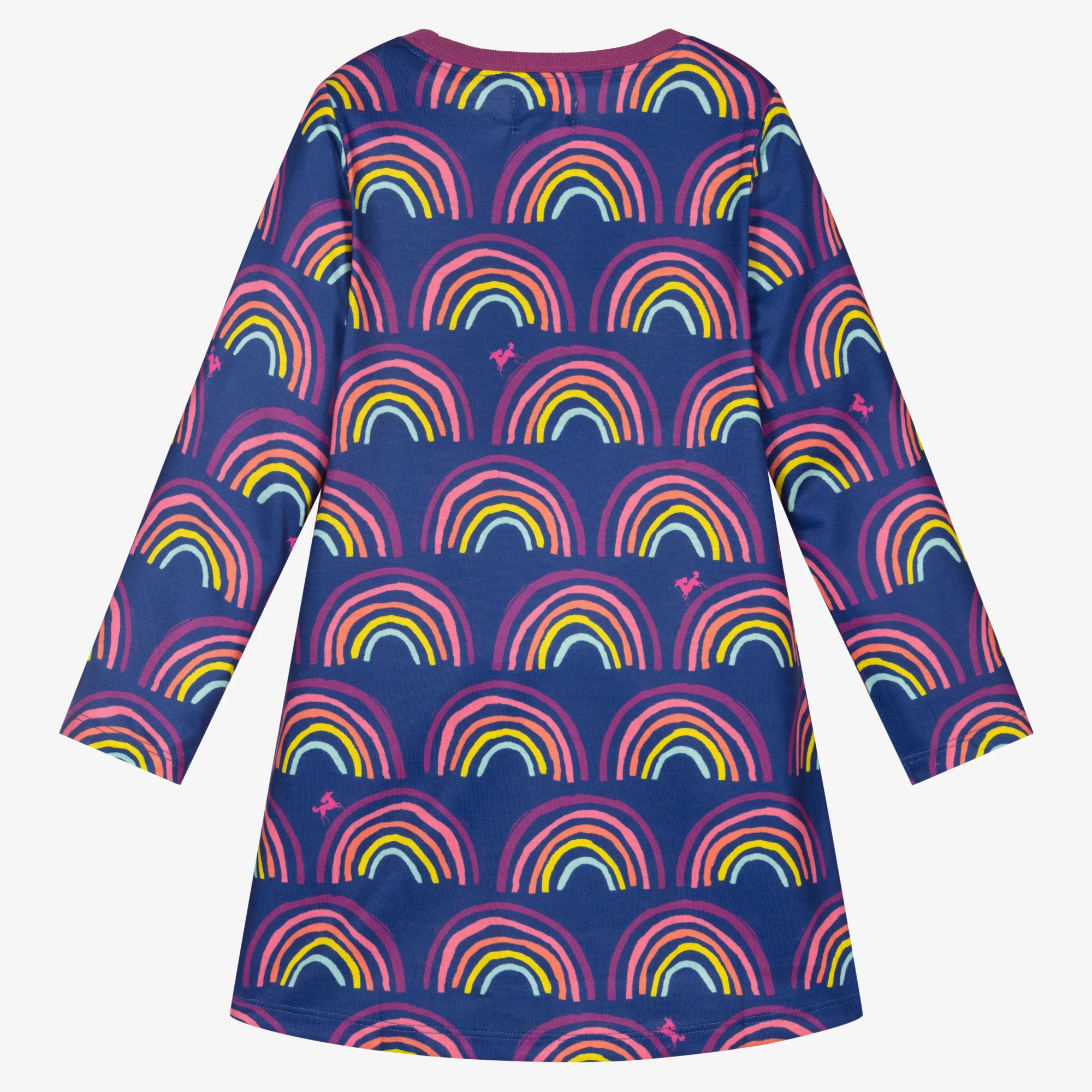Hatley Girls Blue Rainbow Nightdress 4 Hatley Girls Blue Rainbow Nightdress - Image 2