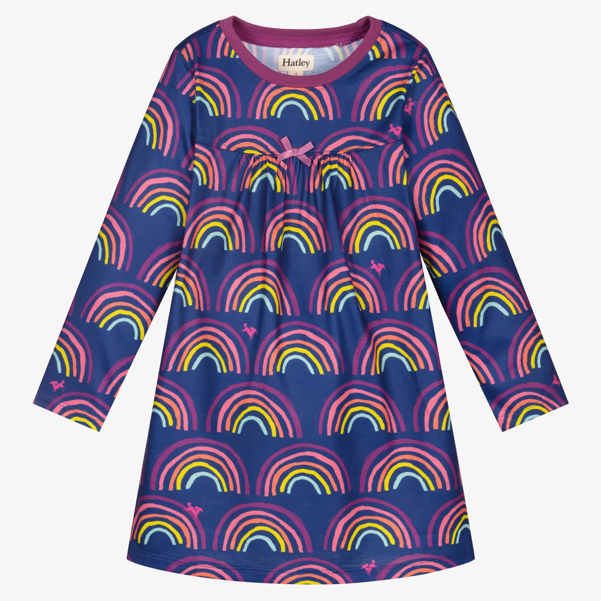 Hatley Girls Blue Rainbow Nightdress 3 Hatley Girls Blue Rainbow Nightdress