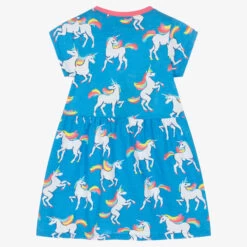 Hatley Girls Blue Unicorn Print Dress -Kids Fashion World hatley girls blue unicorn print dress 514977 42307b34b1f9e639f2cdfe7a82a1308731aef645