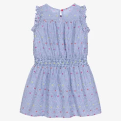 Hatley Girls Blue & White Cotton Dress -Kids Fashion World hatley girls blue white cotton dress 514969 acd3250a35dd2f5488ac7168fa447b0297f9dda8