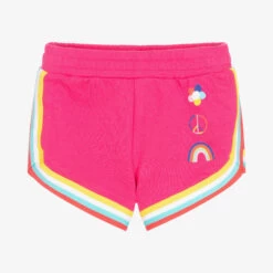 Hatley Girls Fuchsia Pink Cotton Shorts