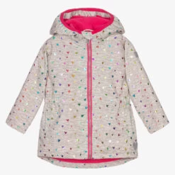 Hatley Girls Grey Hooded Raincoat