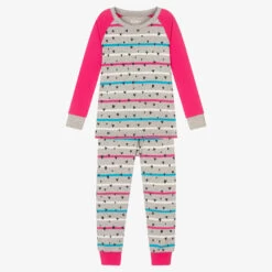 Hatley Girls Grey & Pink Pyjamas
