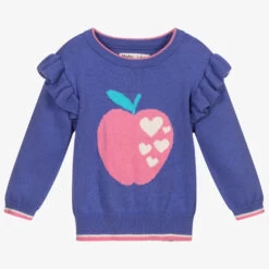 Hatley Girls Lavender Blue Sweater