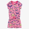 Hatley Girls Pink Butterfly Dress
