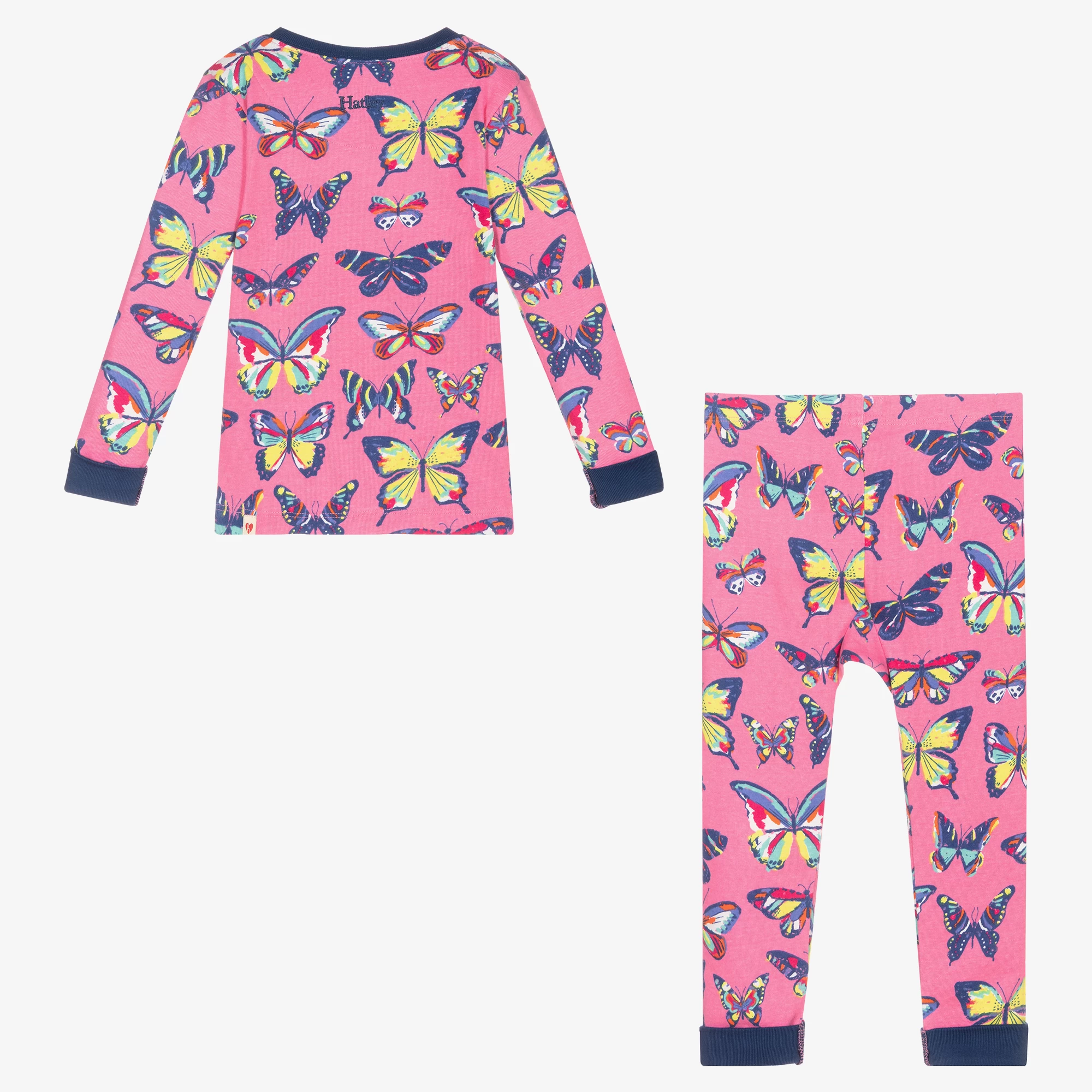 Hatley Girls Pink Butterfly Pyjamas 5 Hatley Girls Pink Butterfly Pyjamas - Image 3