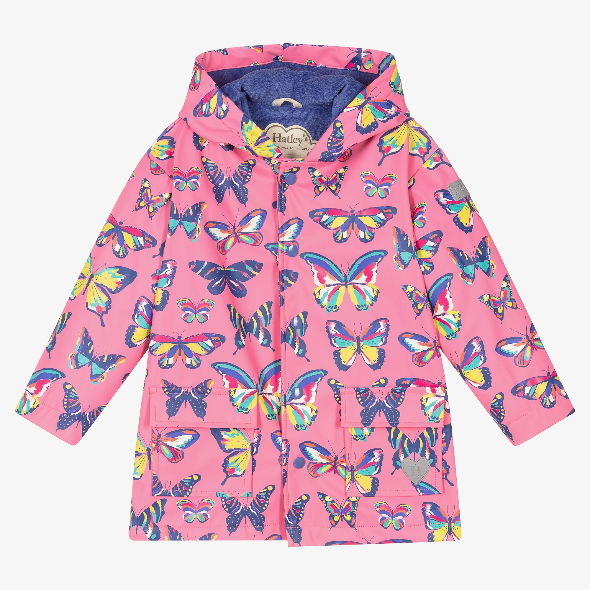 Hatley Girls Pink Butterfly Raincoat 3 Hatley Girls Pink Butterfly Raincoat