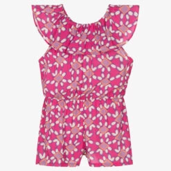 Hatley Girls Pink Floral Playsuit