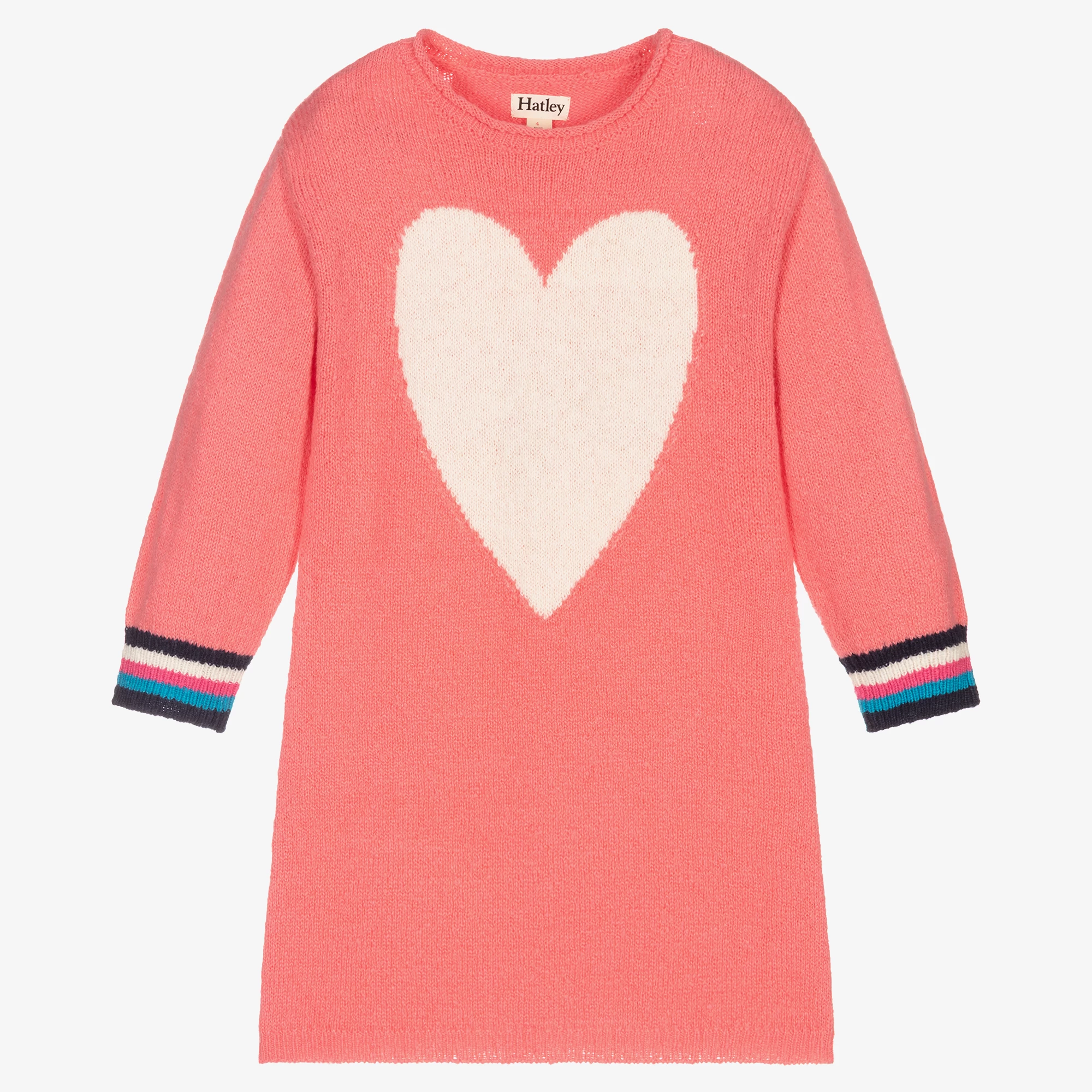 Hatley Girls Pink Knitted Dress 3 Hatley Girls Pink Knitted Dress