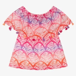 Hatley Girls Pink & Purple Cotton Top -Kids Fashion World hatley girls pink purple cotton top 515011 e3e97d1878295a27ed620a445eb3c27c48472c54