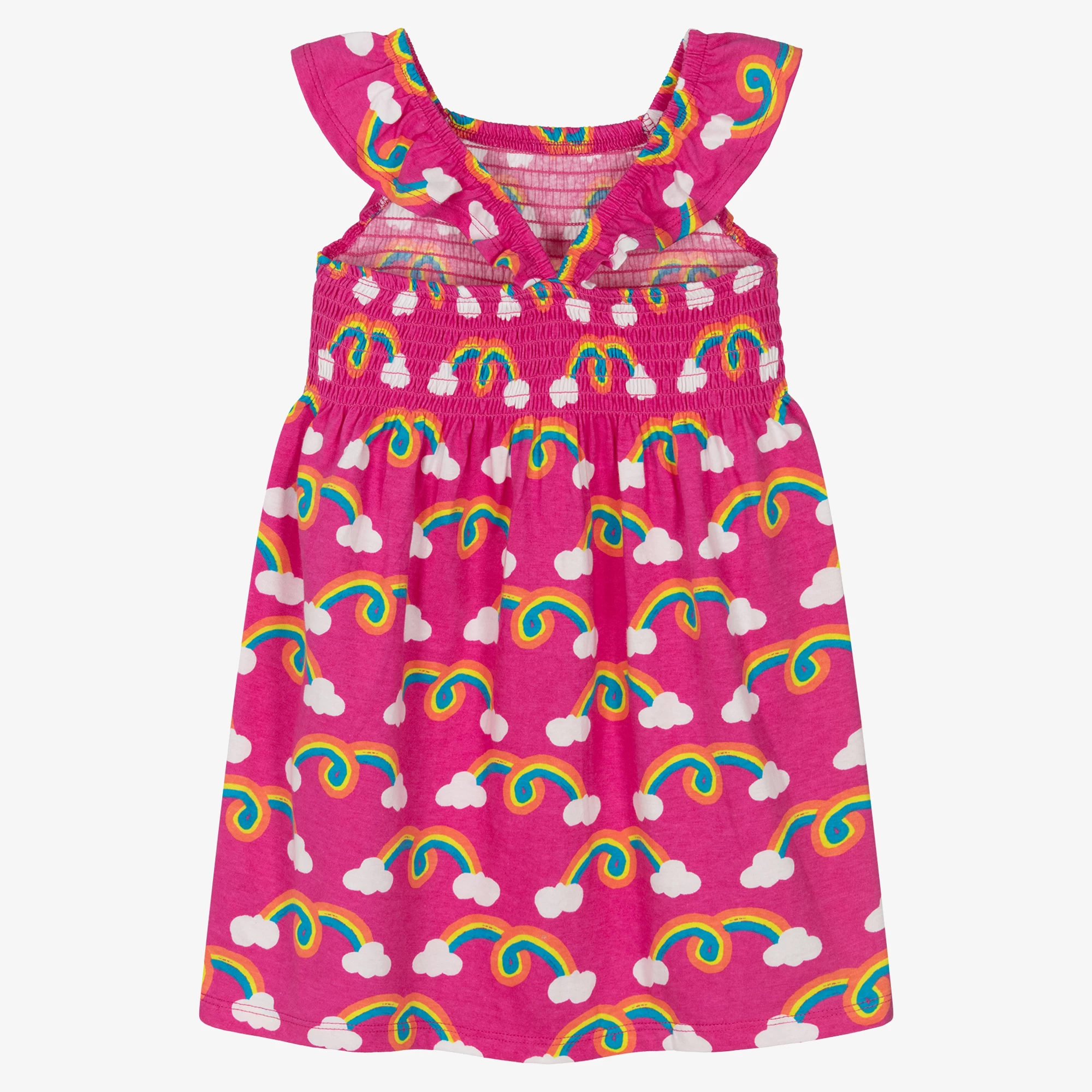 Hatley Girls Pink Rainbow Arch Dress 4 Hatley Girls Pink Rainbow Arch Dress - Image 2