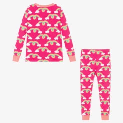 Hatley Girls Pink Rainbow Cotton Pyjamas -Kids Fashion World hatley girls pink rainbow cotton pyjamas 515025 abb74077976dbbd13146cdd8a951d6b20a64ad4a