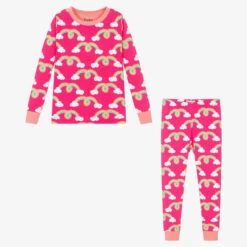 Hatley Girls Pink Rainbow Cotton Pyjamas -Kids Fashion World hatley girls pink rainbow cotton pyjamas 515025 da461367e991b51c432474064c0acf65564caf43