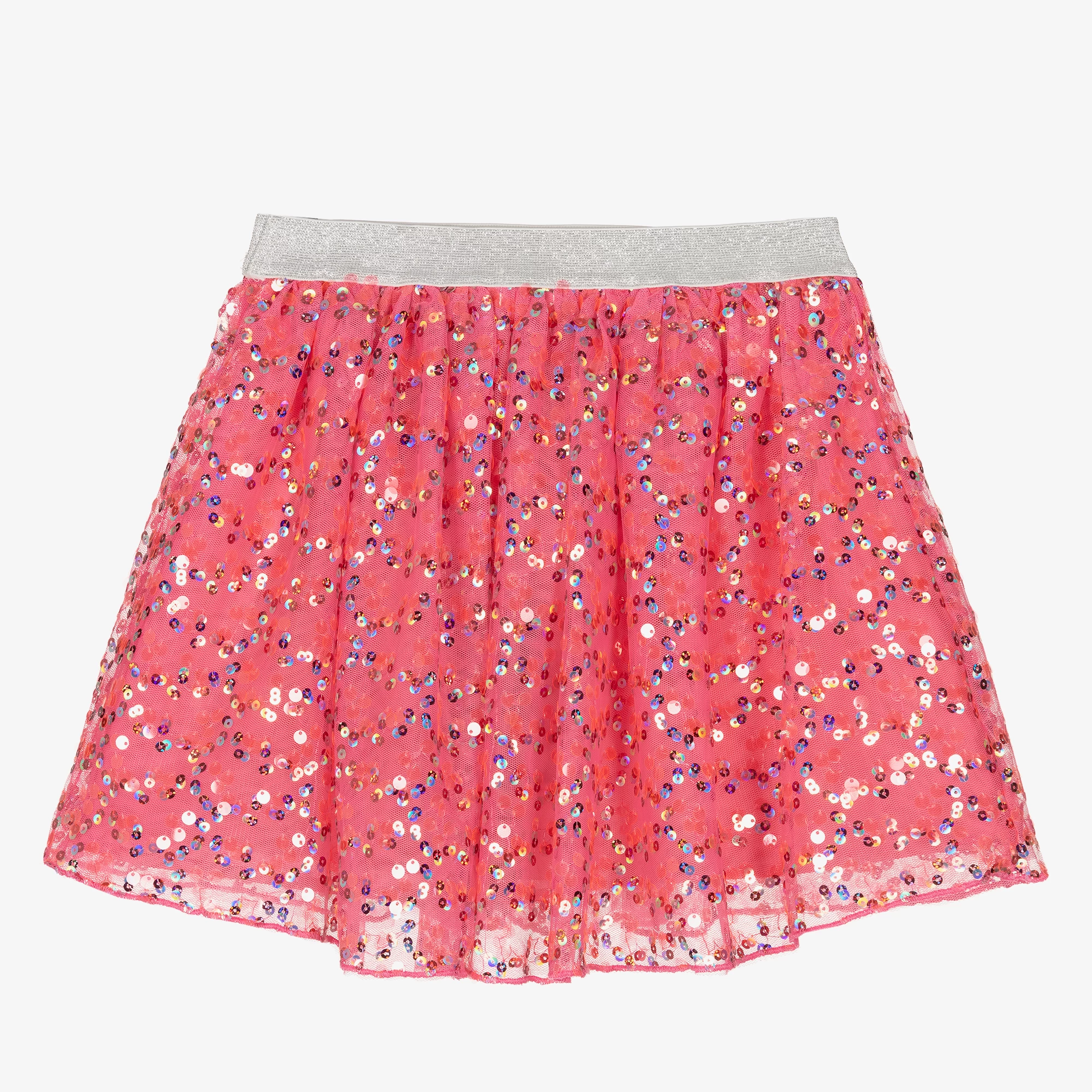 Hatley Girls Pink Sequin Tulle Skirt 5 Hatley Girls Pink Sequin Tulle Skirt - Image 3