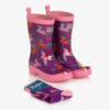 Hatley Girls Purple Pretty Pegasus Rain Boots & Socks -Kids Fashion World hatley girls purple pretty pegasus rain boots socks 525003 5907e1aaa0cbf7a30cc7bd270c9118ba8a10cb74