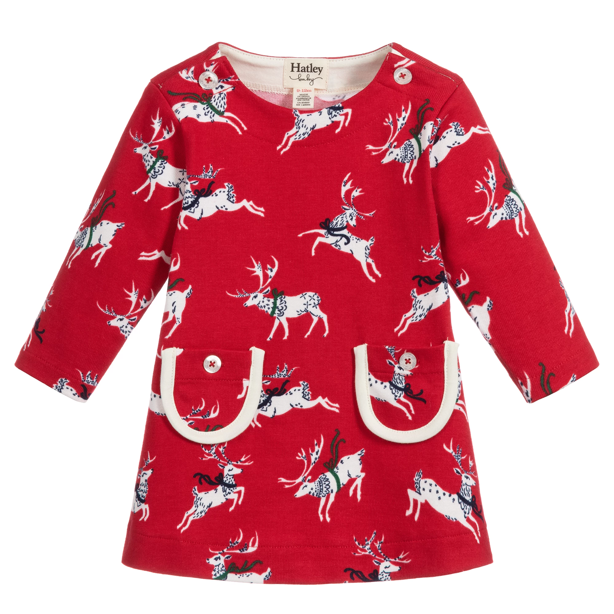 Hatley Girls Red Cotton Jersey Dress 3 Hatley Girls Red Cotton Jersey Dress
