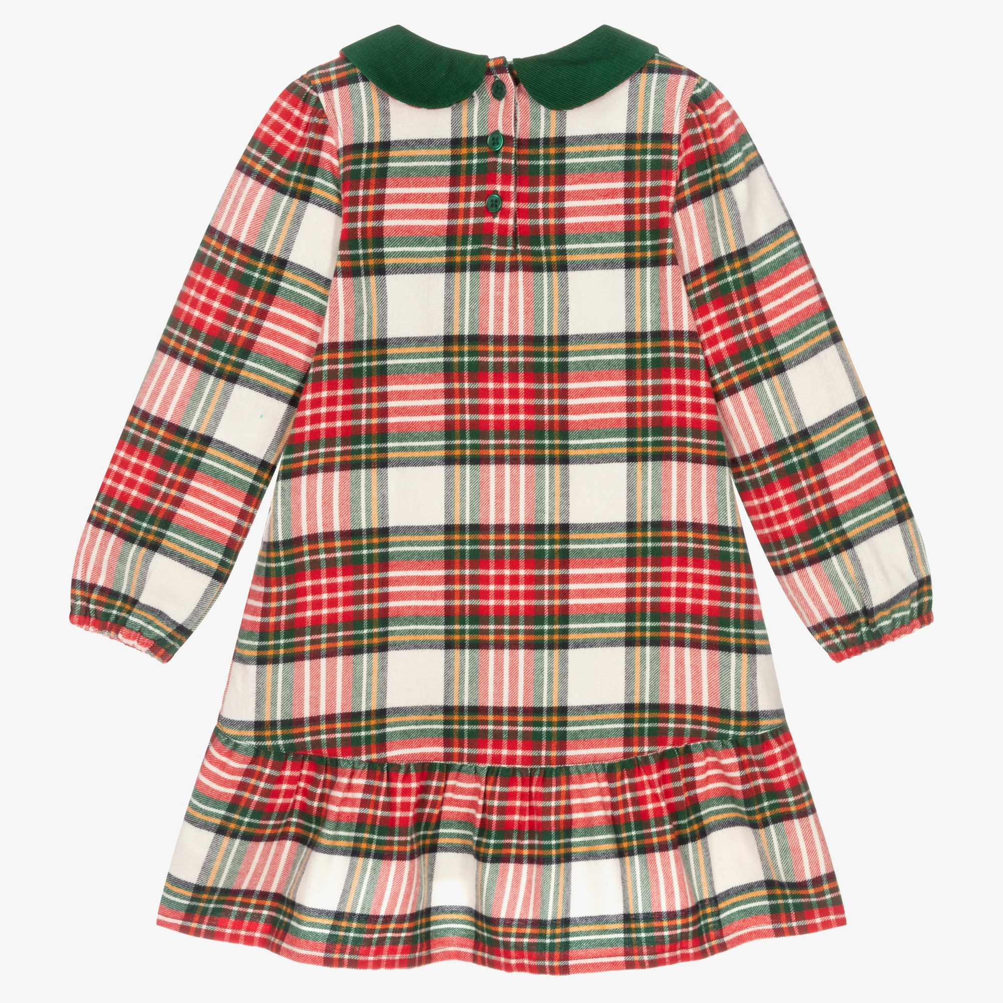 Hatley Girls Red & Green Check Dress 4 Hatley Girls Red & Green Check Dress - Image 2