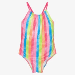 Hatley Girls Striped Swimsuit (UPF50+)