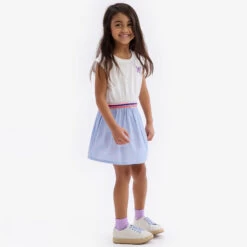 Hatley Girls White & Blue Cotton Dress -Kids Fashion World hatley girls white blue cotton dress 514968 d98a91c28583c9f50096c892056a79c70eb6f839 outfit
