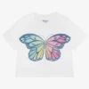 Hatley Girls White Butterfly T-Shirt -Kids Fashion World hatley girls white butterfly t shirt 515051 ae86dae10b56453473fad7c09895ea3b2bac7872