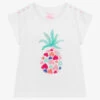 Hatley Girls White Cotton Pineapple T-Shirt -Kids Fashion World hatley girls white cotton pineapple t shirt 515053 29e4faacafc0c2795ff4c979d0139a95f831b763